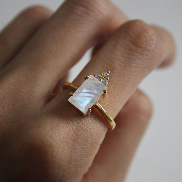 Mireya Moonstone Ring