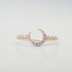 dainty moon ring