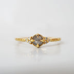 14kt Once Upon A Time Salt and Pepper Diamond Ring