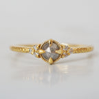 14kt Once Upon A Time Salt and Pepper Diamond Ring